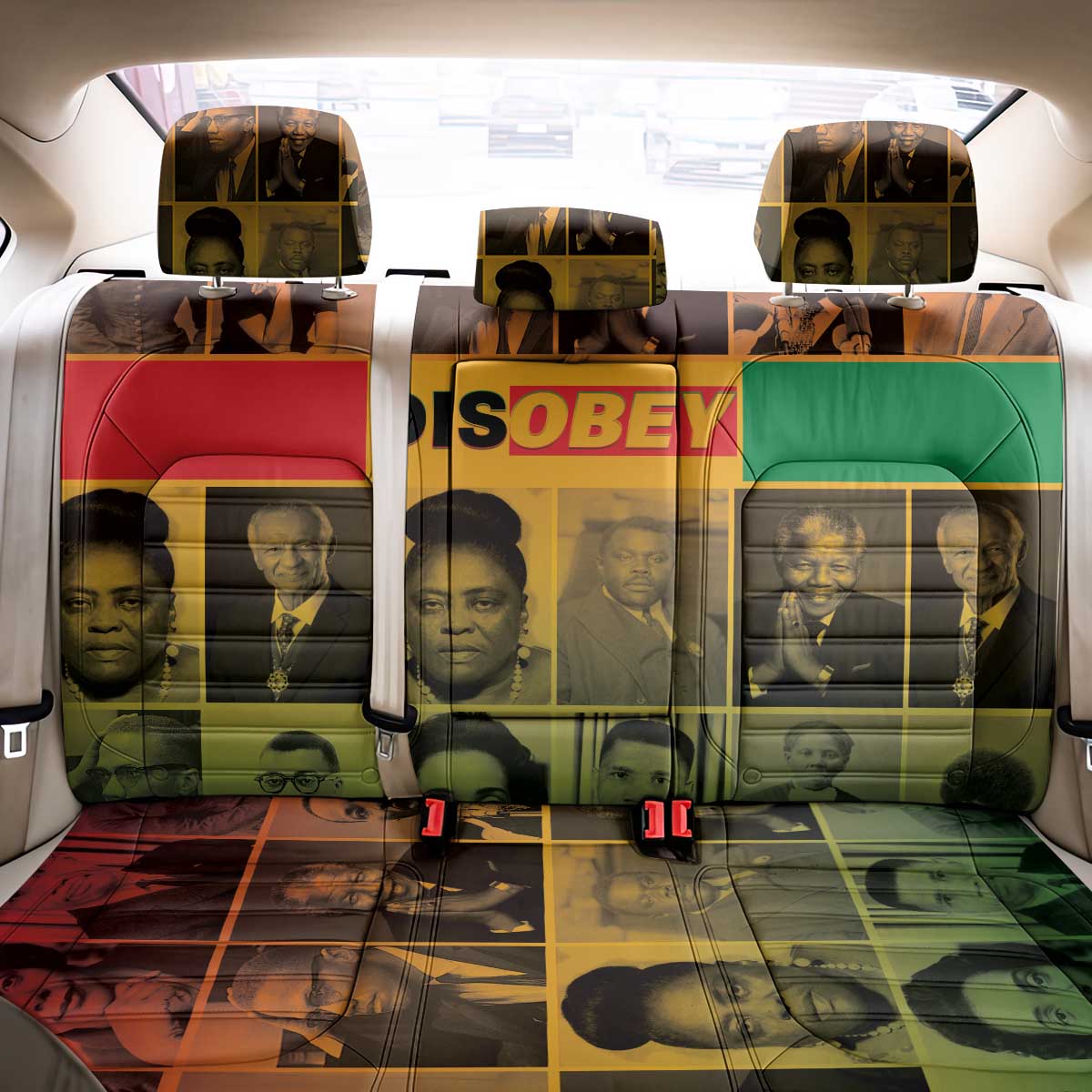 Disobey Black History Tribute Back Car Seat Cover Honoring the Civil Rights Legacy - Wonder Print Shop