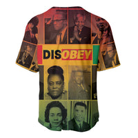 Disobey Black History Tribute Baseball Jersey Honoring the Civil Rights Legacy - Wonder Print Shop