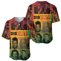 Disobey Black History Tribute Baseball Jersey Honoring the Civil Rights Legacy - Wonder Print Shop