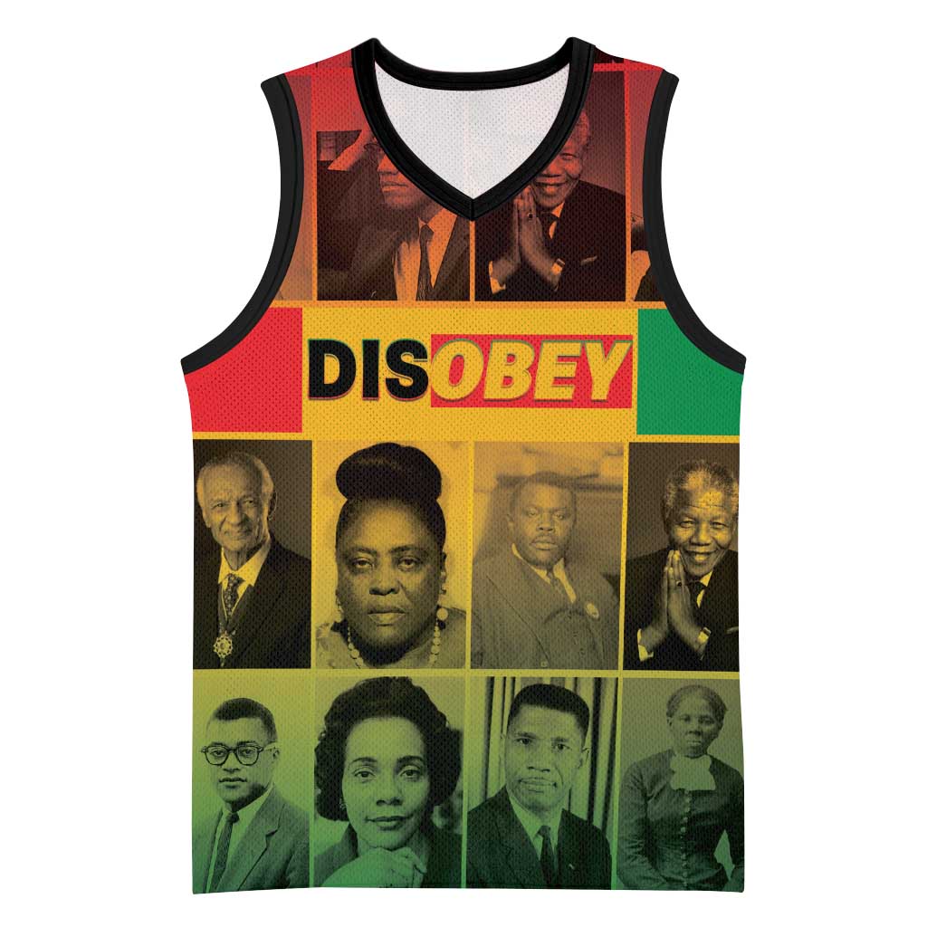Disobey Black History Tribute Basketball Jersey Honoring the Civil Rights Legacy - Wonder Print Shop
