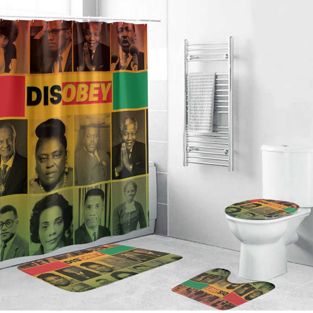 Disobey Black History Tribute Bathroom Set Honoring the Civil Rights Legacy - Wonder Print Shop
