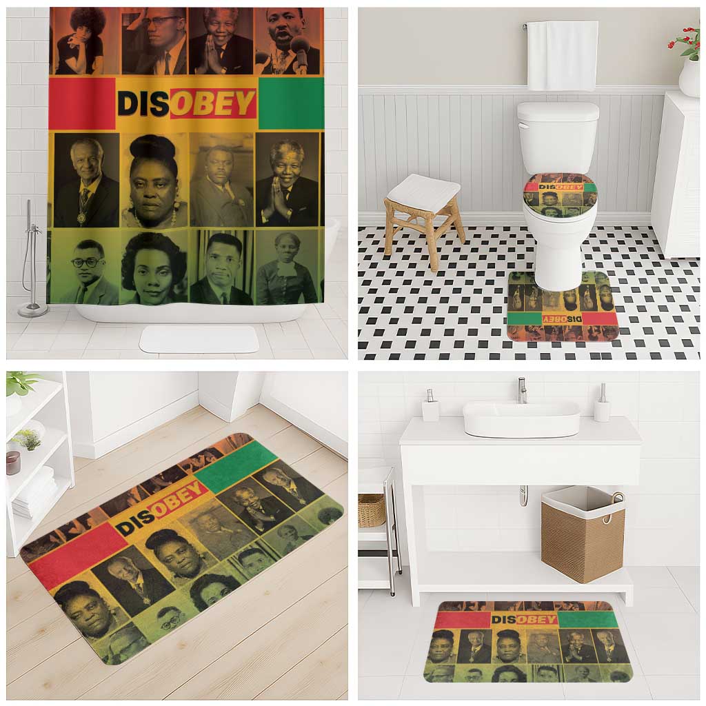Disobey Black History Tribute Bathroom Set Honoring the Civil Rights Legacy - Wonder Print Shop