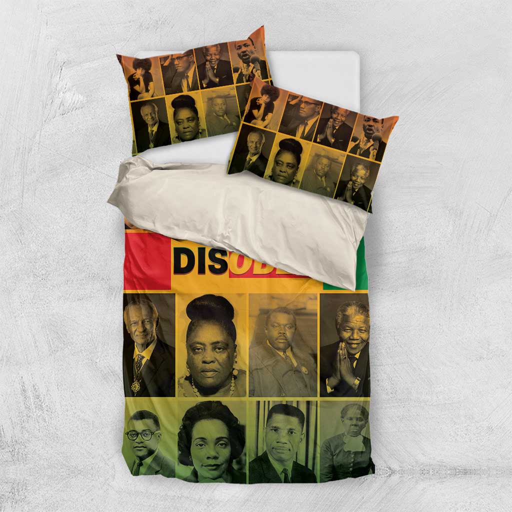 Disobey Black History Tribute Bedding Set Honoring the Civil Rights Legacy - Wonder Print Shop