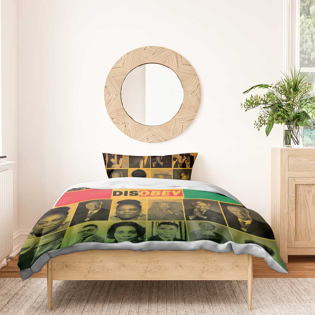 Disobey Black History Tribute Bedding Set Honoring the Civil Rights Legacy - Wonder Print Shop