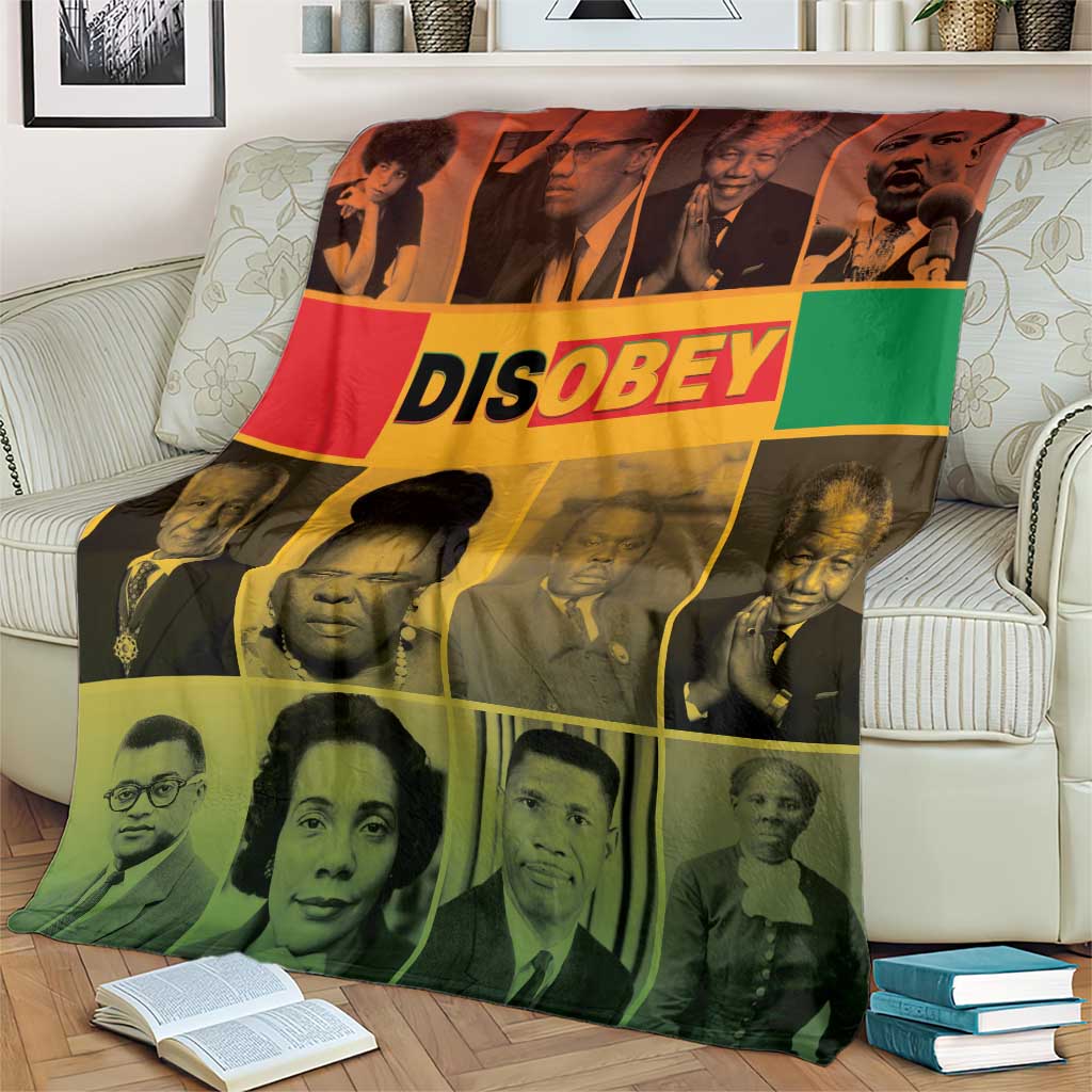 Disobey Black History Tribute Blanket Honoring the Civil Rights Legacy - Wonder Print Shop