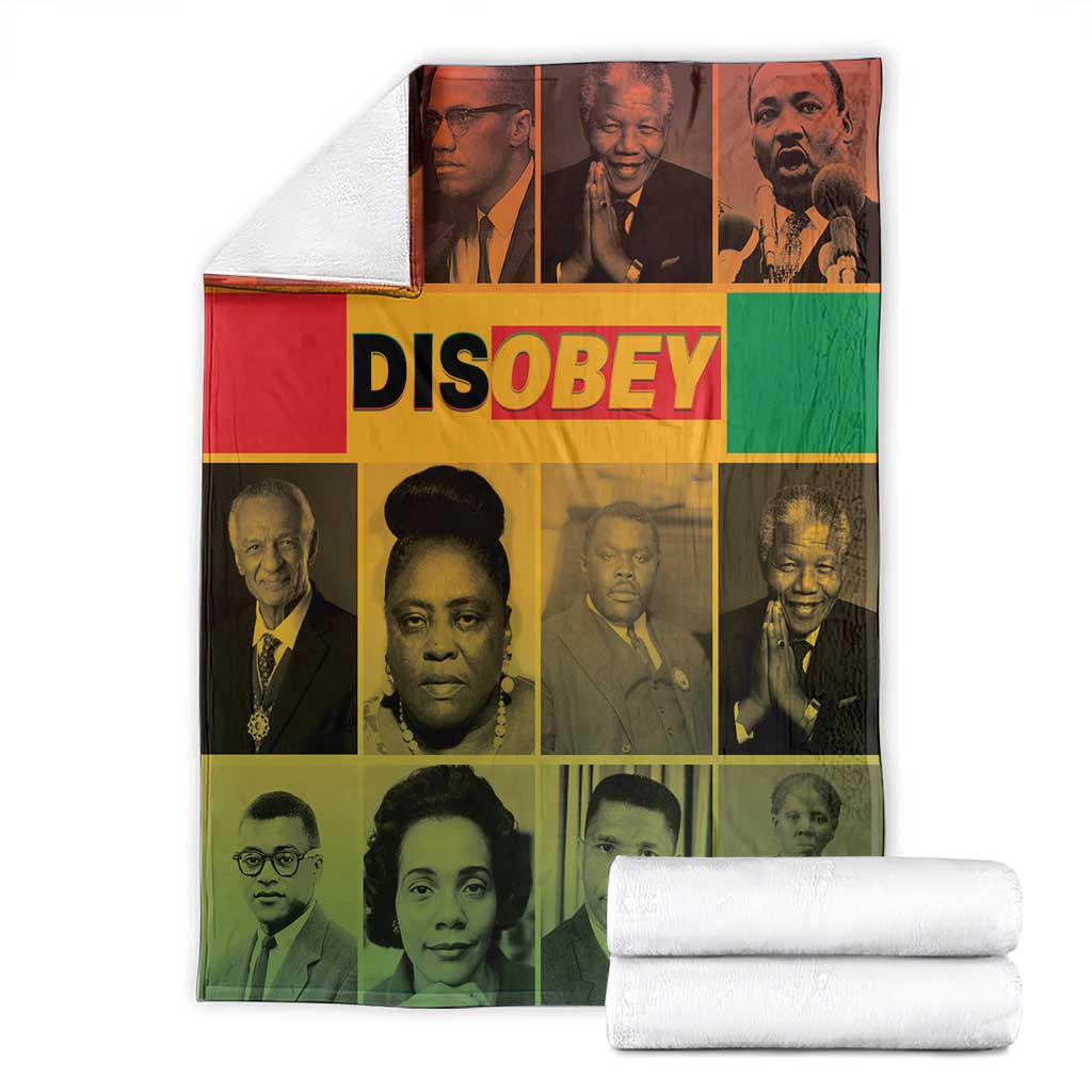 Disobey Black History Tribute Blanket Honoring the Civil Rights Legacy - Wonder Print Shop