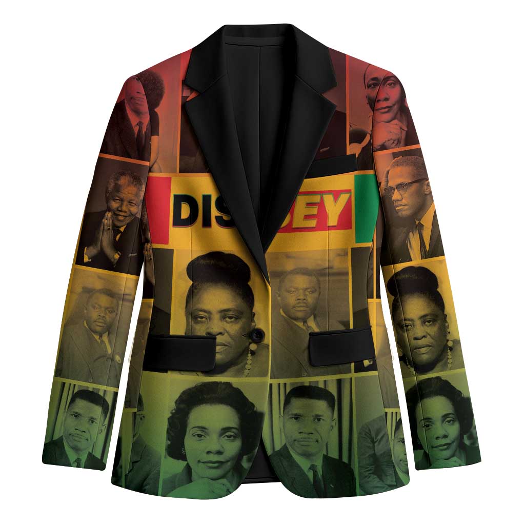 Disobey Black History Tribute Blazer Honoring the Civil Rights Legacy - Wonder Print Shop