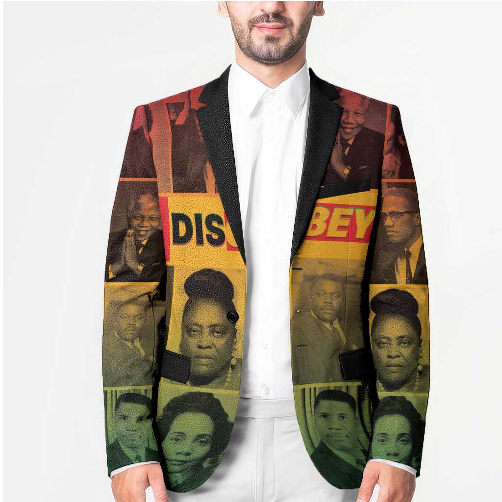 Disobey Black History Tribute Blazer Honoring the Civil Rights Legacy - Wonder Print Shop