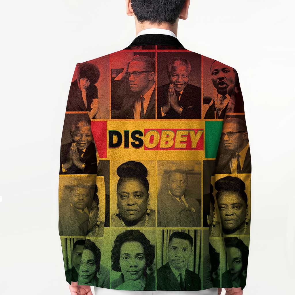 Disobey Black History Tribute Blazer Honoring the Civil Rights Legacy - Wonder Print Shop