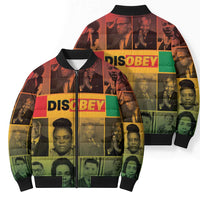 Disobey Black History Tribute Bomber Puffer Jacket Honoring the Civil Rights Legacy - Wonder Print Shop