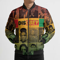 Disobey Black History Tribute Bomber Puffer Jacket Honoring the Civil Rights Legacy - Wonder Print Shop