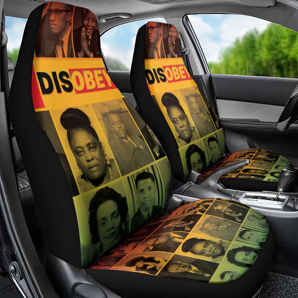 Disobey Black History Tribute Car Seat Cover Honoring the Civil Rights Legacy - Wonder Print Shop