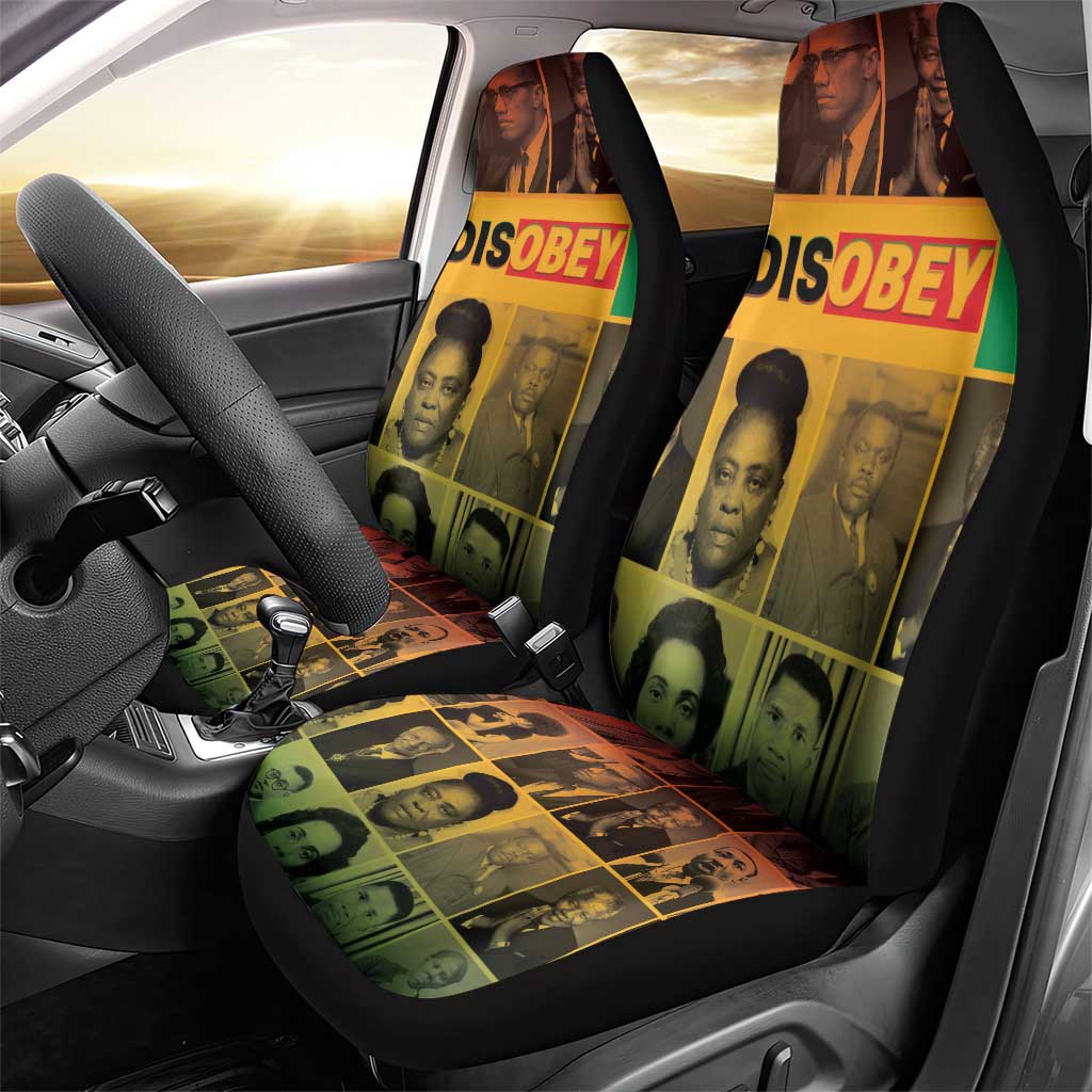 Disobey Black History Tribute Car Seat Cover Honoring the Civil Rights Legacy - Wonder Print Shop