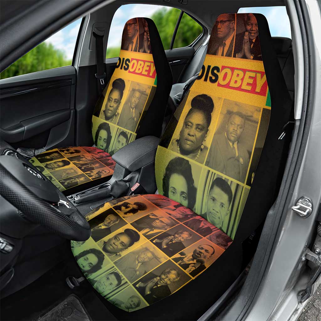 Disobey Black History Tribute Car Seat Cover Honoring the Civil Rights Legacy - Wonder Print Shop