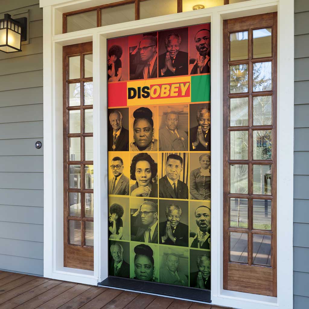 Disobey Black History Tribute Door Cover Honoring the Civil Rights Legacy - Wonder Print Shop
