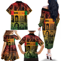 Disobey Black History Tribute Family Matching Off The Shoulder Long Sleeve Dress and Hawaiian Shirt Honoring the Civil Rights Legacy - Wonder Print Shop