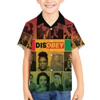 Disobey Black History Tribute Family Matching Puletasi and Hawaiian Shirt Honoring the Civil Rights Legacy - Wonder Print Shop