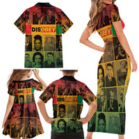 Disobey Black History Tribute Family Matching Short Sleeve Bodycon Dress and Hawaiian Shirt Honoring the Civil Rights Legacy - Wonder Print Shop
