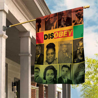 Disobey Black History Tribute Garden Flag Honoring the Civil Rights Legacy - Wonder Print Shop