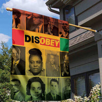 Disobey Black History Tribute Garden Flag Honoring the Civil Rights Legacy - Wonder Print Shop