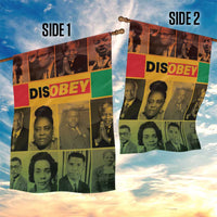 Disobey Black History Tribute Garden Flag Honoring the Civil Rights Legacy - Wonder Print Shop
