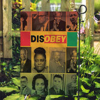 Disobey Black History Tribute Garden Flag Honoring the Civil Rights Legacy - Wonder Print Shop