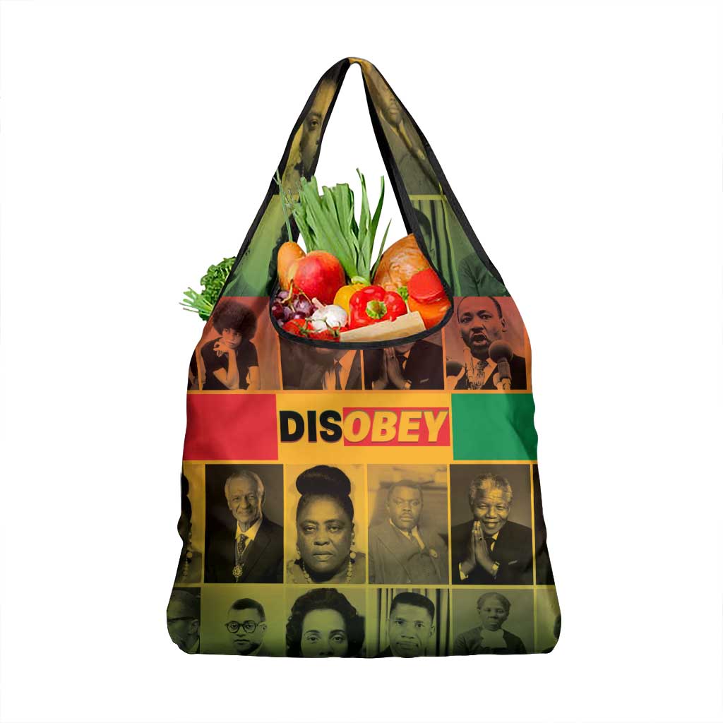 Disobey Black History Tribute Grocery Bag Honoring the Civil Rights Legacy - Wonder Print Shop
