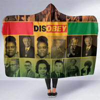 Disobey Black History Tribute Hooded Blanket Honoring the Civil Rights Legacy - Wonder Print Shop