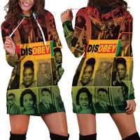 Disobey Black History Tribute Hoodie Dress Honoring the Civil Rights Legacy - Wonder Print Shop
