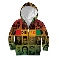 Disobey Black History Tribute Kid Hoodie Honoring the Civil Rights Legacy - Wonder Print Shop