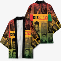 Disobey Black History Tribute Kimono Honoring the Civil Rights Legacy - Wonder Print Shop