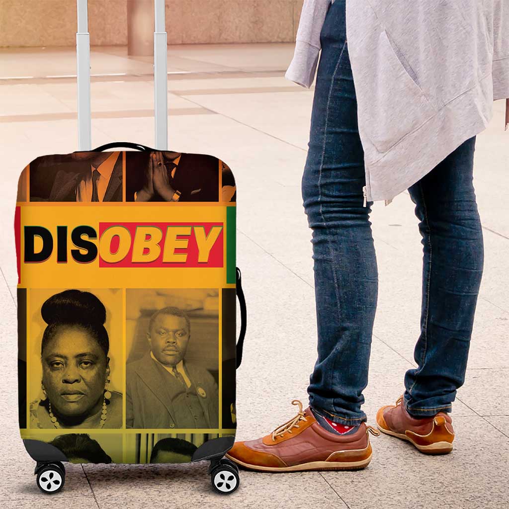 Disobey Black History Tribute Luggage Cover Honoring the Civil Rights Legacy - Wonder Print Shop