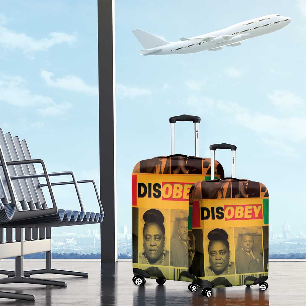 Disobey Black History Tribute Luggage Cover Honoring the Civil Rights Legacy - Wonder Print Shop