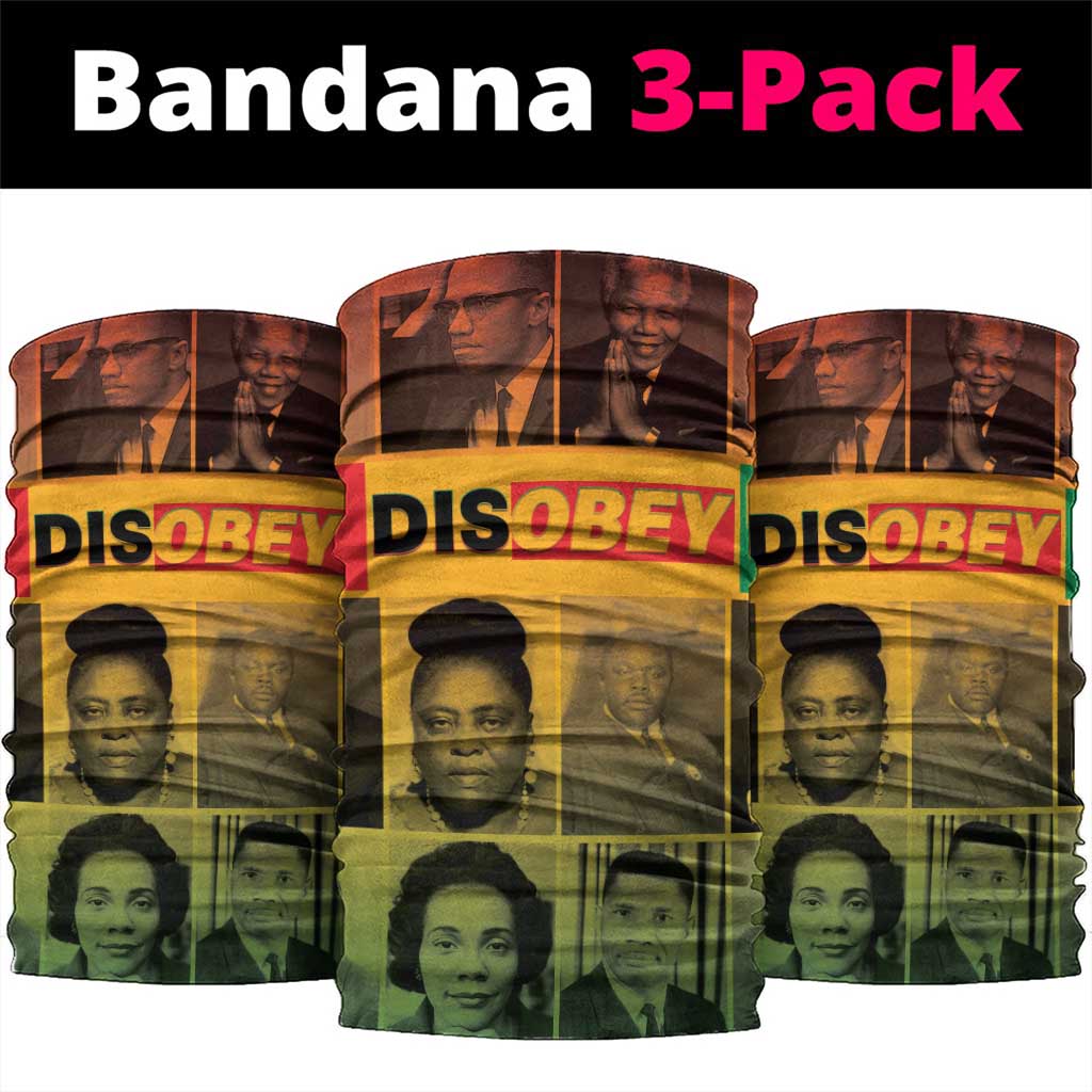 Disobey Black History Tribute Neck Gaiter Honoring the Civil Rights Legacy - Wonder Print Shop