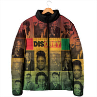 Disobey Black History Tribute Padded Jacket Honoring the Civil Rights Legacy - Wonder Print Shop