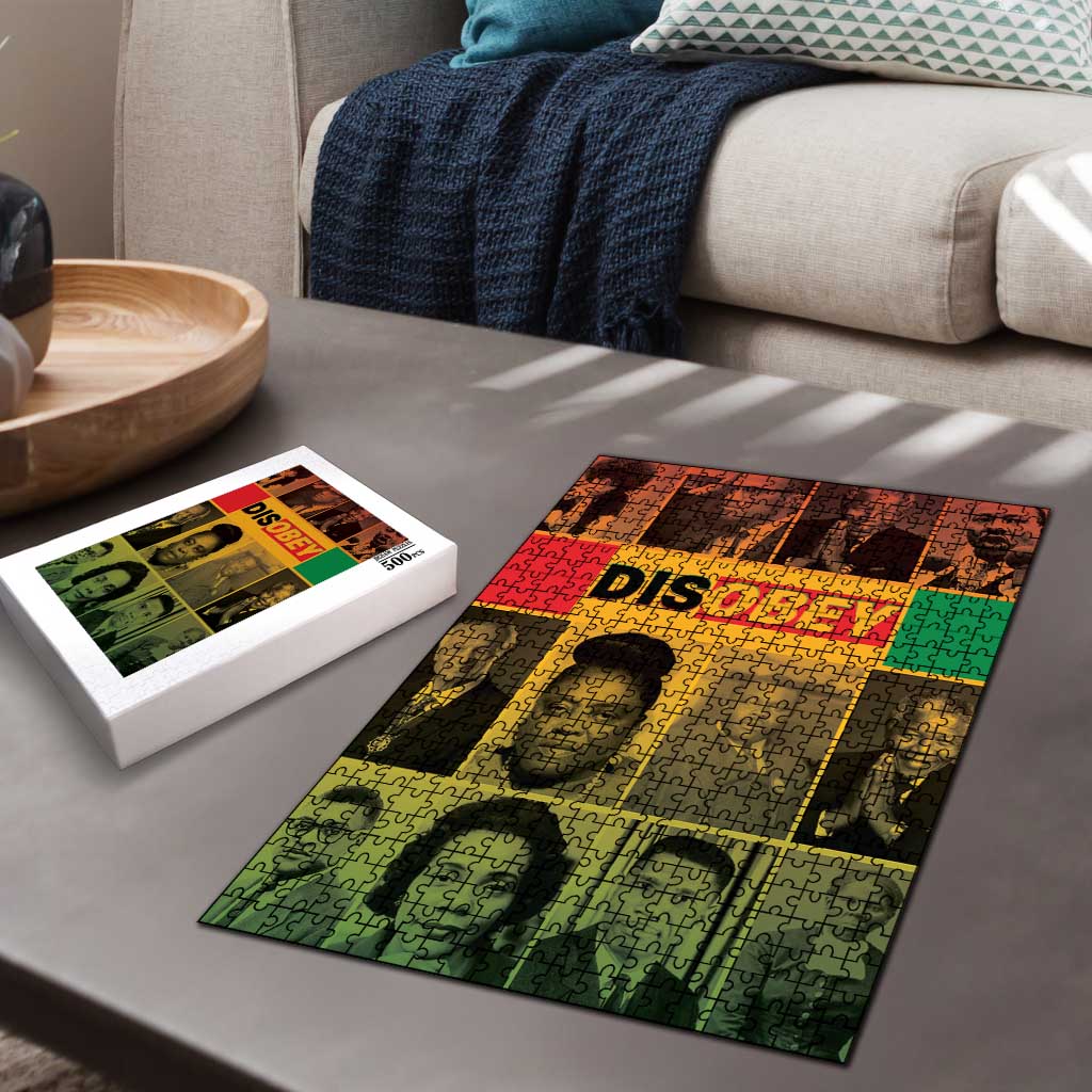 Disobey Black History Tribute Puzzle Honoring the Civil Rights Legacy - Wonder Print Shop