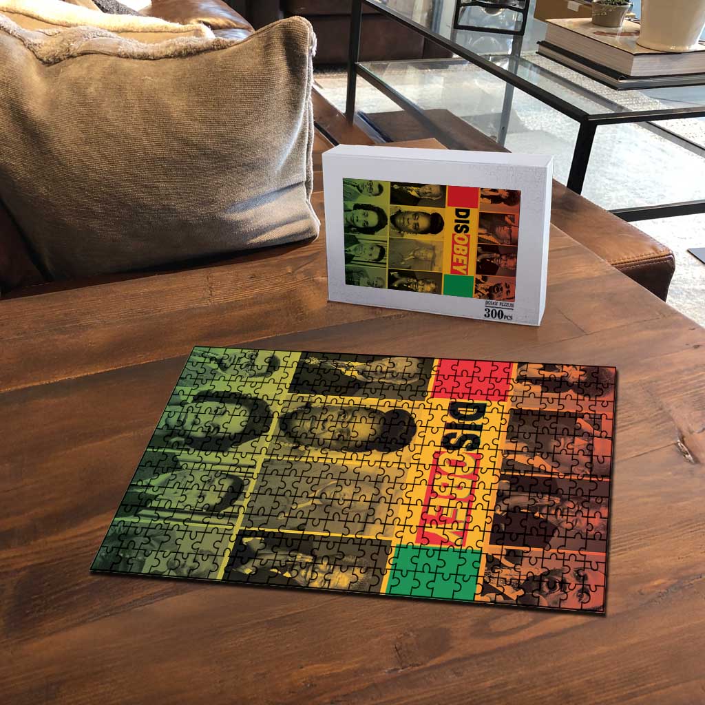 Disobey Black History Tribute Puzzle Honoring the Civil Rights Legacy - Wonder Print Shop
