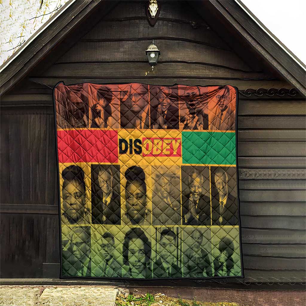 Disobey Black History Tribute Quilt Honoring the Civil Rights Legacy - Wonder Print Shop