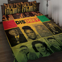Disobey Black History Tribute Quilt Bed Set Honoring the Civil Rights Legacy - Wonder Print Shop
