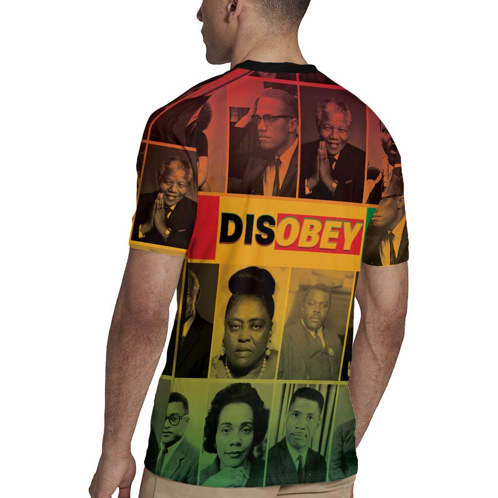 Disobey Black History Tribute Rugby Jersey Honoring the Civil Rights Legacy - Wonder Print Shop