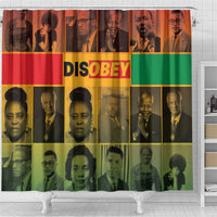 Disobey Black History Tribute Shower Curtain Honoring the Civil Rights Legacy - Wonder Print Shop