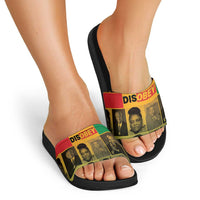 Disobey Black History Tribute Slide Sandals Honoring the Civil Rights Legacy - Wonder Print Shop