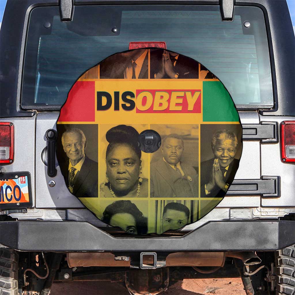 Disobey Black History Tribute Spare Tire Cover Honoring the Civil Rights Legacy - Wonder Print Shop