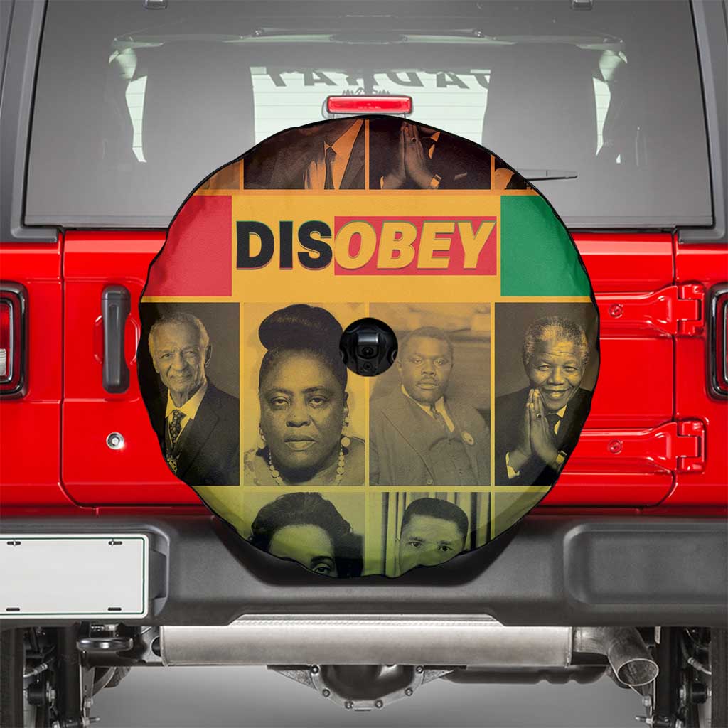 Disobey Black History Tribute Spare Tire Cover Honoring the Civil Rights Legacy - Wonder Print Shop