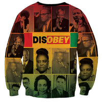 Disobey Black History Tribute Sweatshirt Honoring the Civil Rights Legacy - Wonder Print Shop