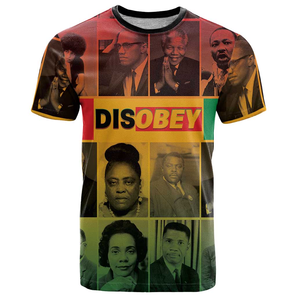 Disobey Black History Tribute T Shirt Honoring the Civil Rights Legacy - Wonder Print Shop