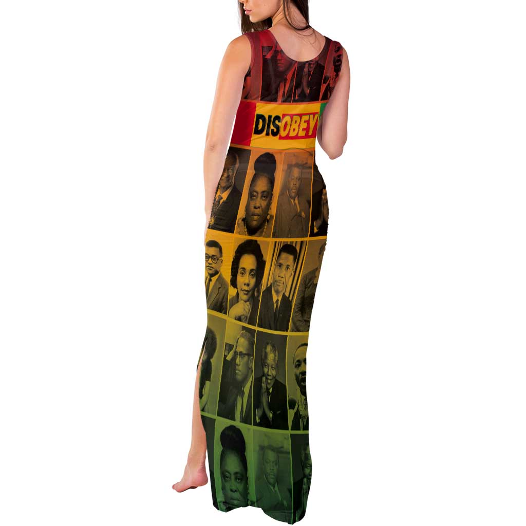 Disobey Black History Tribute Tank Maxi Dress Honoring the Civil Rights Legacy - Wonder Print Shop