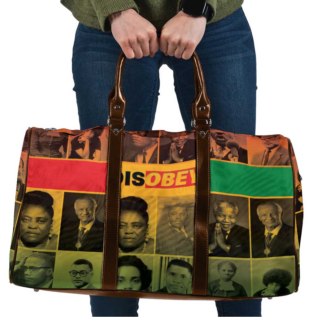 Disobey Black History Tribute Travel Bag Honoring the Civil Rights Legacy - Wonder Print Shop