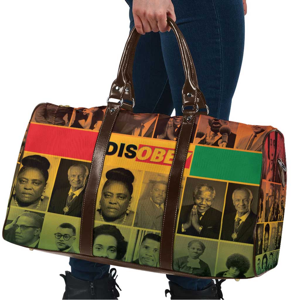 Disobey Black History Tribute Travel Bag Honoring the Civil Rights Legacy - Wonder Print Shop