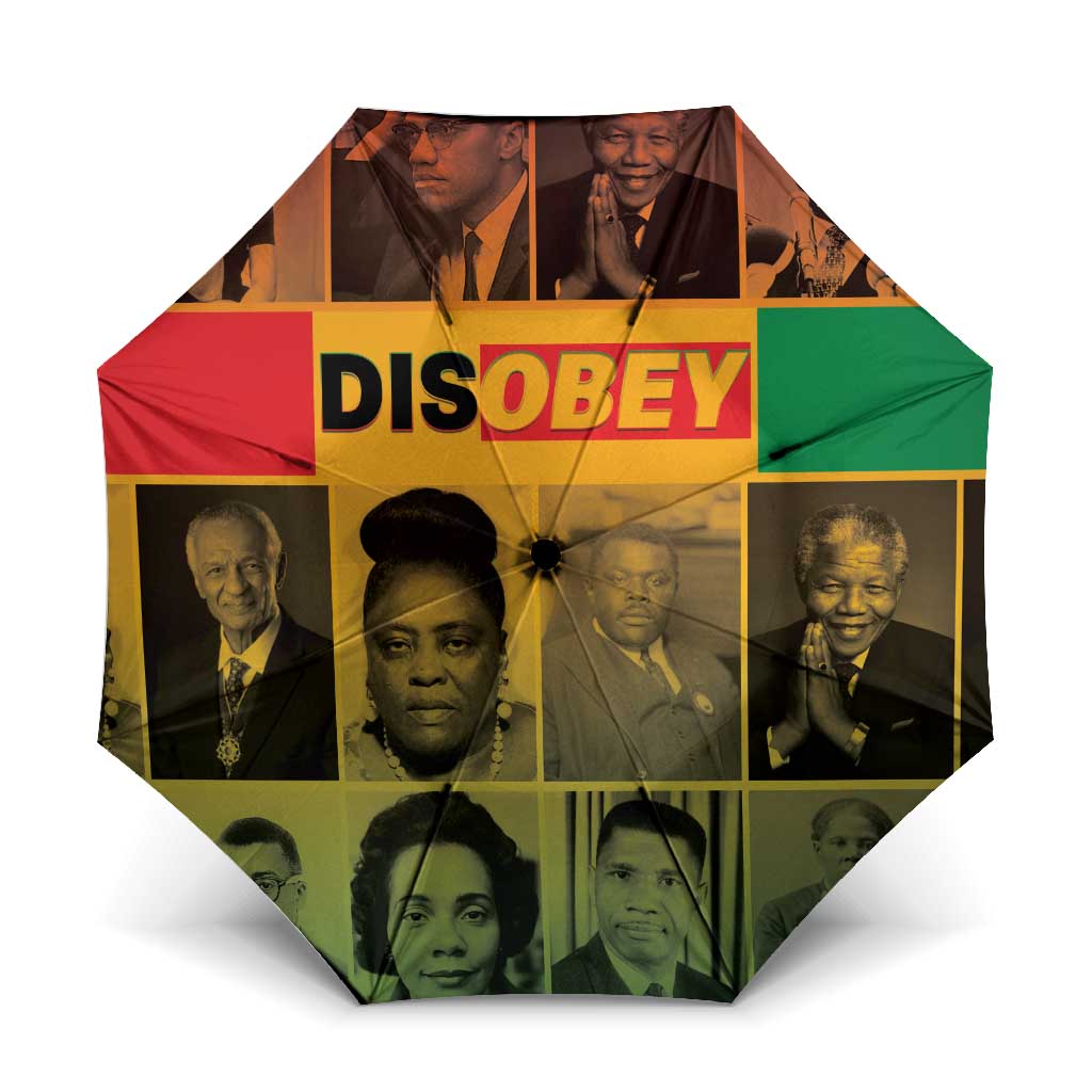 Disobey Black History Tribute Umbrella Honoring the Civil Rights Legacy - Wonder Print Shop